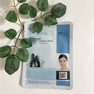 New $5ea OR 5/$18 DERMAL Seaweed  Collagen Moisturizing Refining Sheet Face Mask